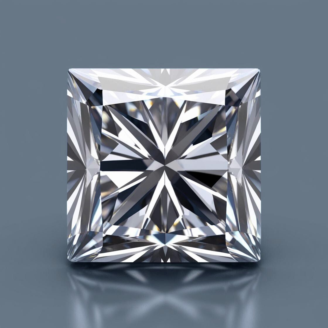 Royal Grace – 4 Carat Princess-Cut Diamond